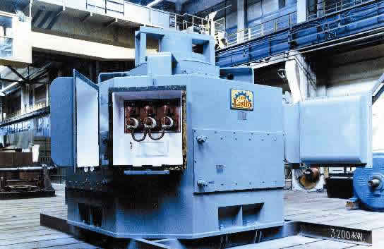 Induction motor of 3,200 kW.