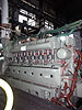 Diesel engine of 2500 HP under tests.