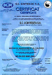 Certificat SIMTEX