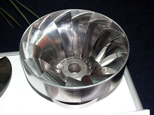 Runner model for a Francis turbine.