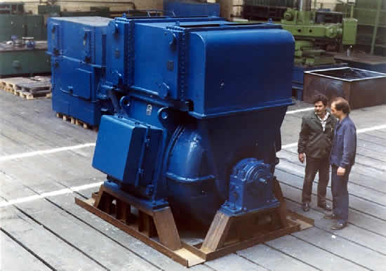 Induction motor of 4,250 kW.